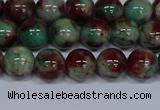 CMJ570 15.5 inches 8mm round rainbow jade beads wholesale