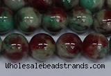 CMJ572 15.5 inches 12mm round rainbow jade beads wholesale