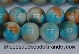 CMJ579 15.5 inches 12mm round rainbow jade beads wholesale