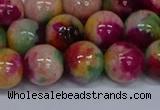 CMJ593 15.5 inches 12mm round rainbow jade beads wholesale