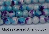 CMJ611 15.5 inches 6mm round rainbow jade beads wholesale