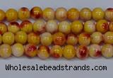 CMJ645 15.5 inches 4mm round rainbow jade beads wholesale