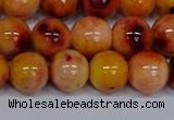 CMJ649 15.5 inches 12mm round rainbow jade beads wholesale