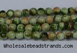 CMJ673 15.5 inches 4mm round rainbow jade beads wholesale