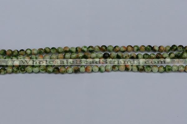 CMJ674 15.5 inches 6mm round rainbow jade beads wholesale