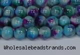 CMJ687 15.5 inches 4mm round rainbow jade beads wholesale