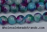 CMJ689 15.5 inches 8mm round rainbow jade beads wholesale