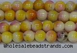 CMJ695 15.5 inches 6mm round rainbow jade beads wholesale