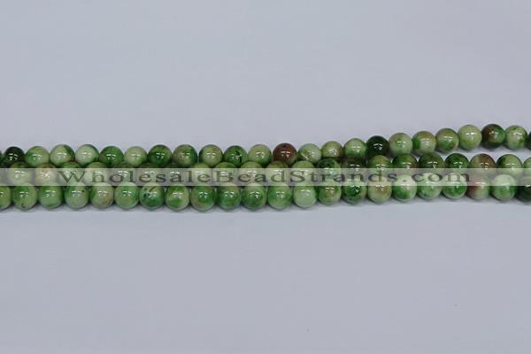 CMJ703 15.5 inches 8mm round rainbow jade beads wholesale