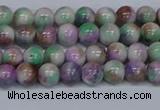 CMJ716 15.5 inches 6mm round rainbow jade beads wholesale