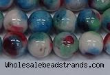 CMJ733 15.5 inches 12mm round rainbow jade beads wholesale