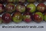 CMJ747 15.5 inches 12mm round rainbow jade beads wholesale