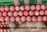 CMJ829 15.5 inches 12mm round matte Mashan jade beads wholesale