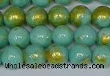 CMJ971 15.5 inches 6mm round Mashan jade beads wholesale