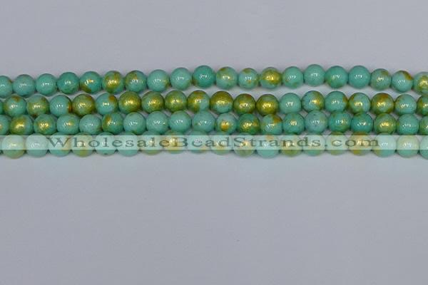 CMJ971 15.5 inches 6mm round Mashan jade beads wholesale