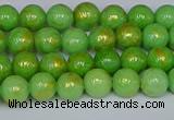 CMJ975 15.5 inches 4mm round Mashan jade beads wholesale