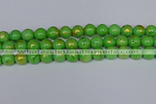 CMJ978 15.5 inches 10mm round Mashan jade beads wholesale