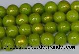 CMJ985 15.5 inches 4mm round Mashan jade beads wholesale