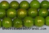 CMJ986 15.5 inches 6mm round Mashan jade beads wholesale