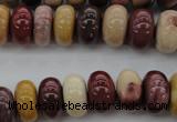 CMK118 15.5 inches 9*14mm rondelle mookaite beads wholesale