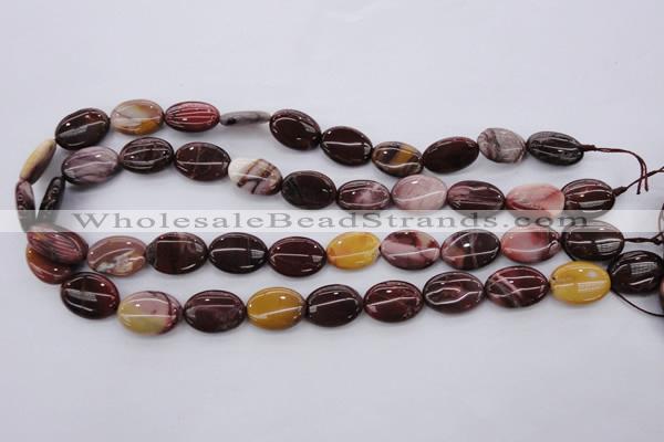 CMK141 15.5 inches 13*18mm oval mookaite beads wholesale