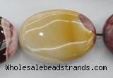 CMK144 15.5 inches 25*35mm oval mookaite beads wholesale