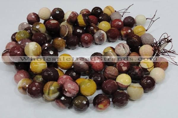 CMK18 15.5 inches 20mm faceted round mookaite beads wholesale