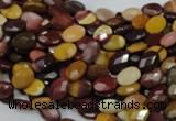 CMK22 15.5 inches 8*12mm faceted oval mookaite beads wholesale