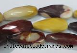 CMK229 15.5 inches 12*28mm faceted teardrop mookaite gemstone beads