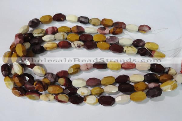 CMK233 15.5 inches 10*18mm faceted nuggets mookaite gemstone beads