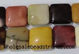 CMK271 15.5 inches 15*15mm square mookaite gemstone beads