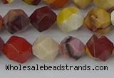 CMK325 15.5 inches 8mm faceted nuggets mookaite gemstone beads