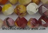 CMK326 15.5 inches 10mm faceted nuggets mookaite gemstone beads