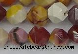 CMK327 15.5 inches 12mm faceted nuggets mookaite gemstone beads