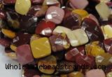 CMK40 15.5 inches 10*10mm faceted square mookaite beads wholesale