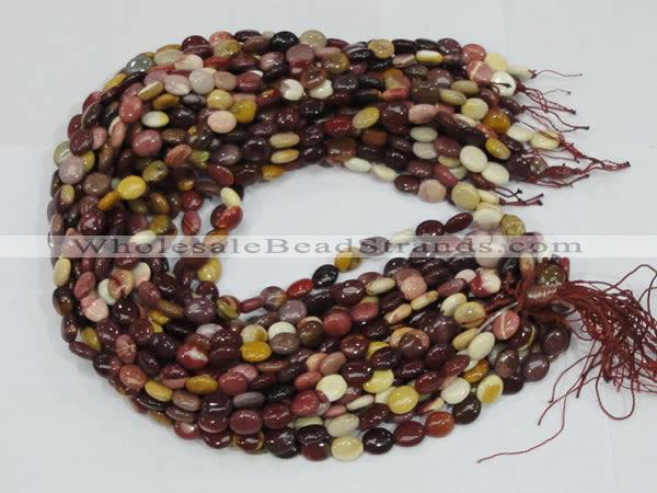 CMK73 15.5 inches 8*10mm oval mookaite gemstone beads wholesale