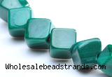 CMN11 A grade 4*4mm cubic natural malachite beads wholesale