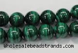 CMN154 AA grade 14mm round natural malachite beads Wholesale