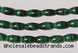 CMN210 15.5 inches 5*9mm rice natural malachite beads wholesale