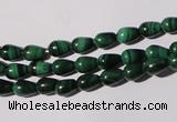 CMN216 15.5 inches 5*7mm teardrop natural malachite beads wholesale