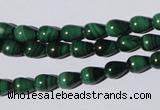 CMN217 15.5 inches 6*8mm teardrop natural malachite beads wholesale