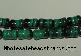 CMN232 15.5 inches 6*9mm bone natural malachite beads wholesale