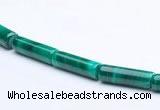 CMN24 5*13mm column shape A grade natural malachite beads