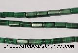 CMN240 15.5 inches 4*8mm faceted tube natural malachite beads