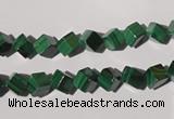 CMN245 15.5 inches 4*4mm cube natural malachite beads wholesale