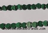 CMN260 15.5 inches 6*6mm heart natural malachite beads wholesale