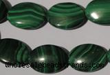 CMN274 15.5 inches 13*18mm oval natural malachite beads wholesale