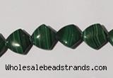 CMN290 15.5 inches 12*12mm trapezoid natural malachite beads