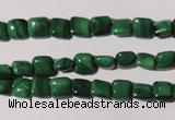 CMN291 15.5 inches 6*6mm square natural malachite beads wholesale