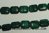 CMN302 15.5 inches 8*10mm rectangle natural malachite beads wholesale